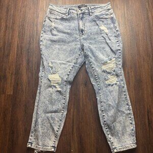Judy Blue Boyfriend Fit Jeans Destroyed Acid Wash JB88281 Women’s Size 16W